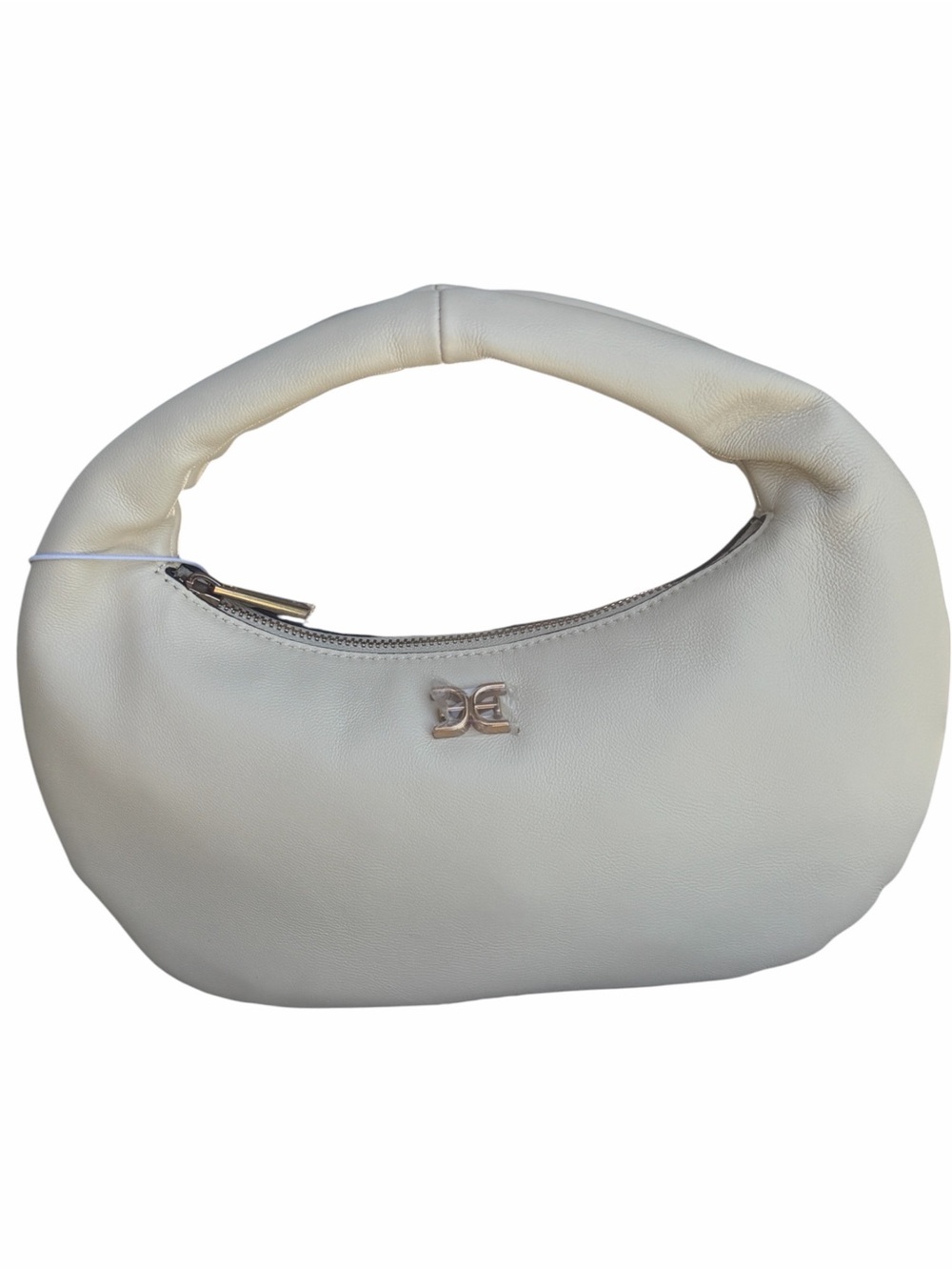 Sam EdelmanTU/OS Mini Hobo Bag Cream Leather Crescent Shoulder Bag NWT